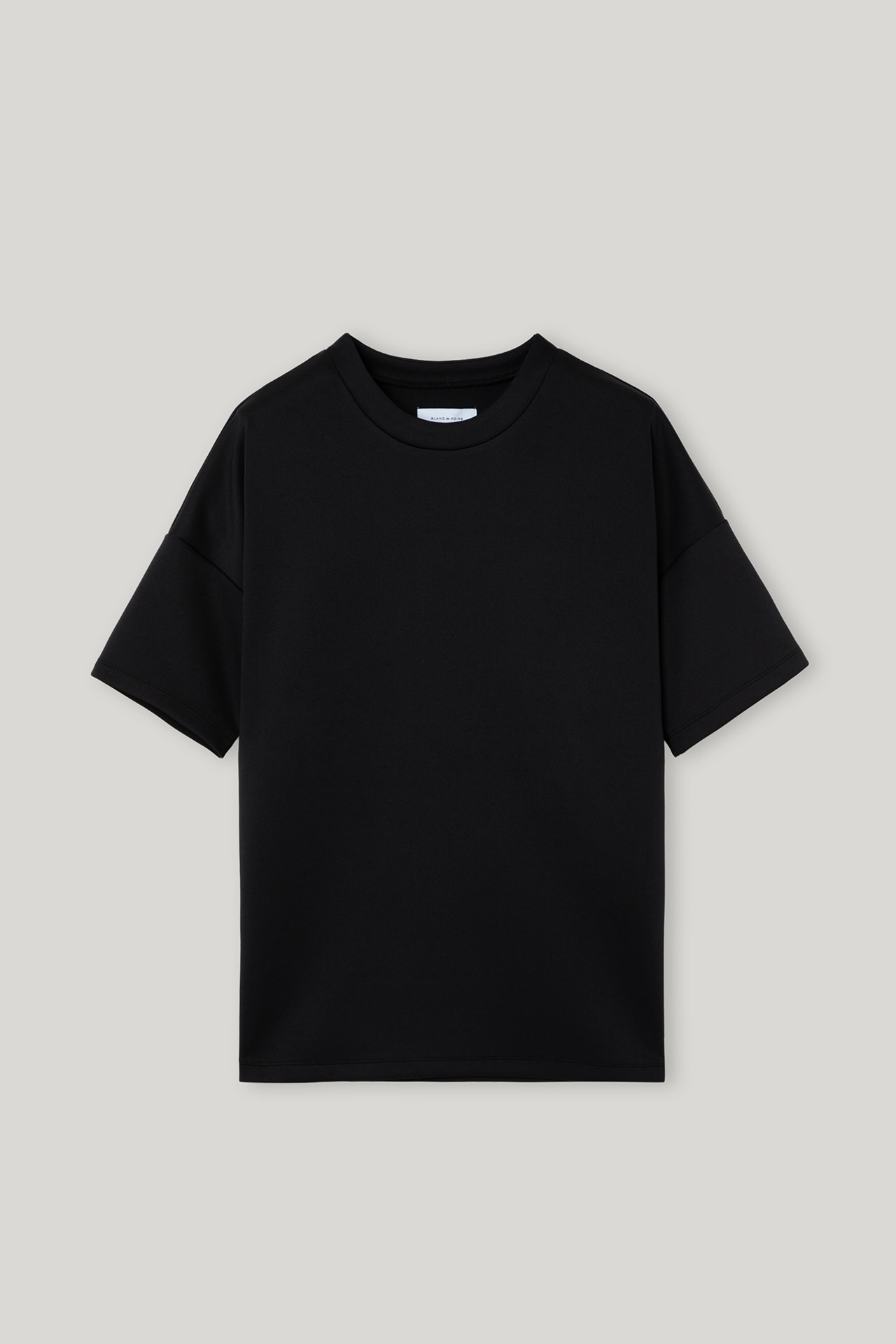 드랍 숄더 저지 티셔츠 (블랙)